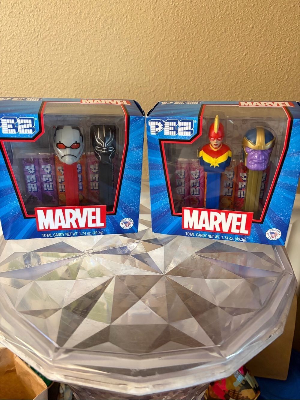 Marvel PEZ Dispenser Sets Black Panther and Captain America New in Boxes!